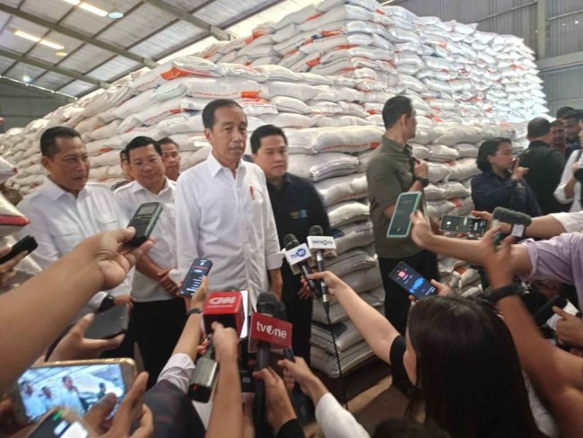 Jokowi Tetap Impor Beras Meski Stock di Gudang Bulog Mencukupi