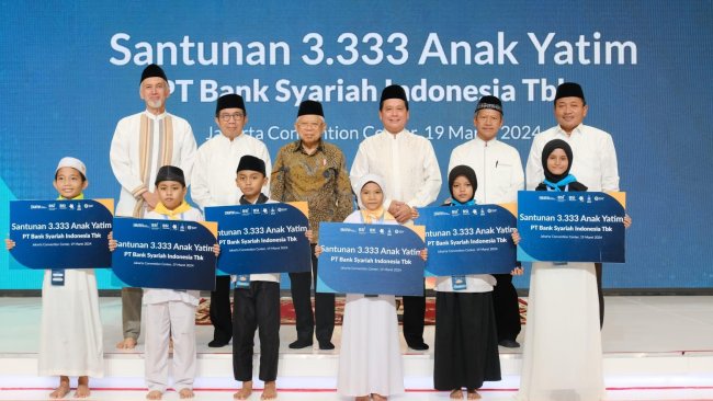 Berbagi Keberkahan di Bulan Ramadhan, BSI Berikan Santunan bagi 3.333 Anak Yatim 
