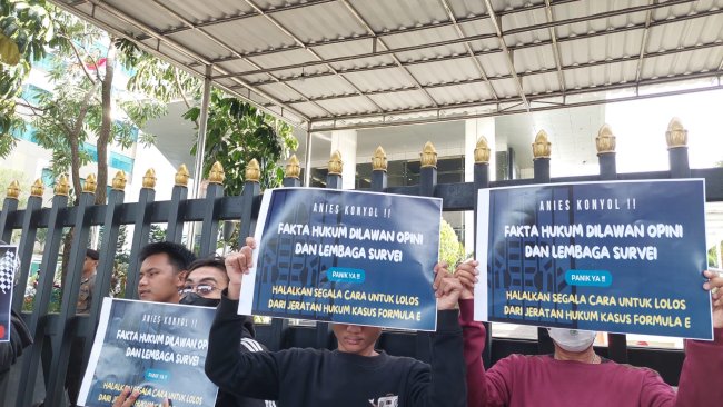 Kepung BPKP DKI, Aktivis Ingatkan Pimpinan BPKP dan Anak Buahnya Tak Bermain Mata untuk Selamatkan Koruptor Formula E