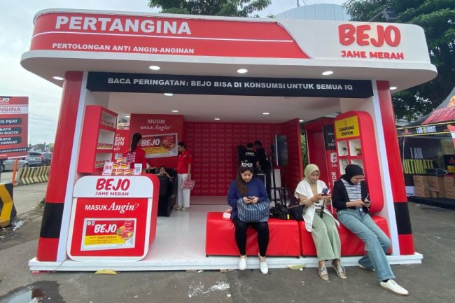 Bebas Masuk Angin Saat Mudik, Bejo Jahe Merah Hadirkan  Booth PERTANGINA di 51 Titik Favorit