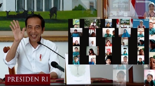 Di Hari Anak Nasional 2021, Presiden Jokowi Minta Anak Indonesia Tetap Semangat Belajar Meski Tidak Di Sekolah