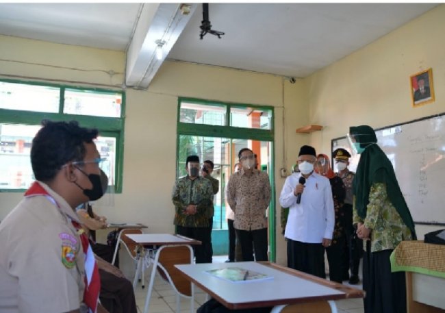 Kunjungan Kerja di Bogor, Wapres RI Apresiasi Mendikbudristek Dorong PTM