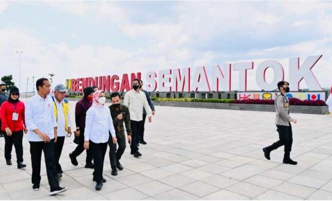 Dibangun Sejak 2017, Presiden Jokowi Resmikan Bendungan Semantok Nganjuk Senilai Rp 2,5 Triliun