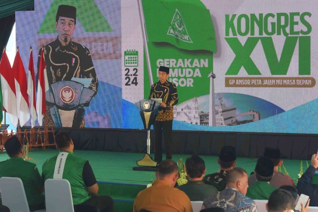 Jokowi Ajak GP Ansor Sukseskan Pemilu 2024