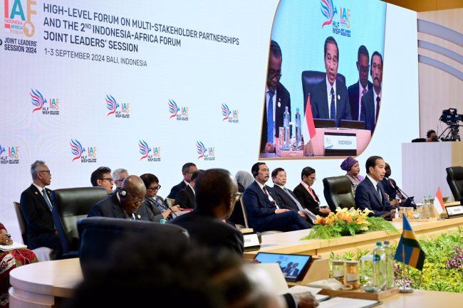 Presiden Jokowi Buka Forum Tingkat Tinggi Kemitraan Multipihak dan Forum ke-2 Indonesia-Afrika di Bali