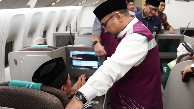 Lepas Keberangkatan Kloter Pertama Jemaah Haji, Ini Pesan Gusmen 
