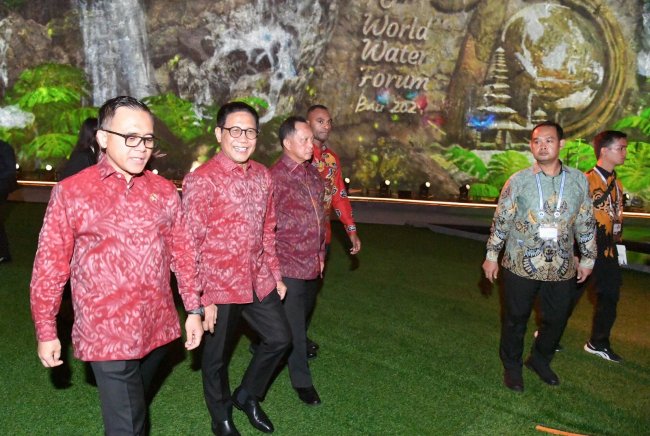 Gus Halim Dampingi Presiden Jokowi Jamu Pemimpin dan Delegasi KTT WWF ke-10 di Bali