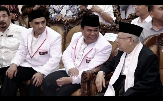Cawapres Nomor Urut 01 KH. Ma'ruf Amin Lantik DPD Barisan Nusantara Sumatera Utara