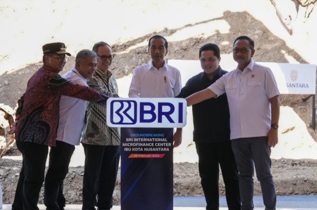 Jokowi Groundbreaking BRI International Microfinance Center Seluas 13 Ribu Meter Persegi di IKN