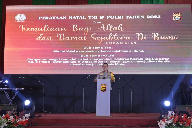 Perayaan Natal Bersama, Kapolda Jambi Singgung Sinergitas TNI-Polri 