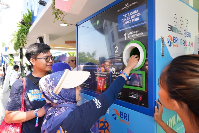 HUT Ke-128 Di GBK, BRI Peduli Pilah dan Kelola 5,5 Ton Sampah 