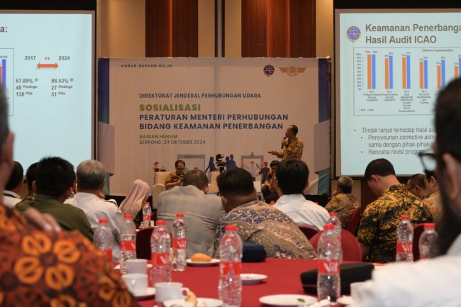 Kemenhub Sosialisasikan Program Keamanan Penerbangan Nasional