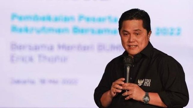 Erick Thohir Jadi Menteri Terbaik Pilihan Warganet