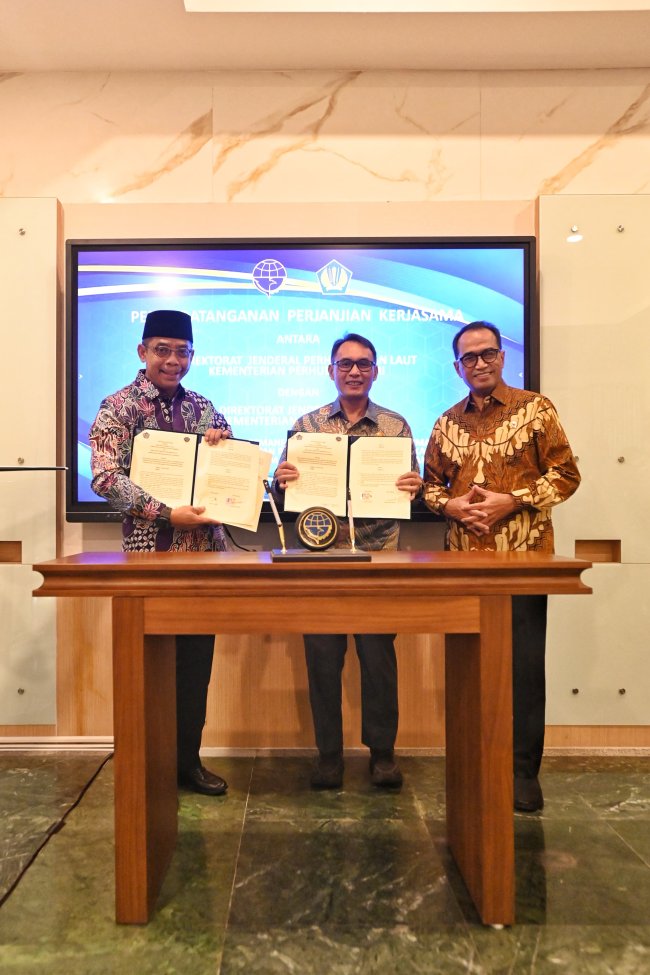 Kemenhub-Kemenkeu Sepakati Kerja Sama Pertukaran Data Sektor Transportasi Laut