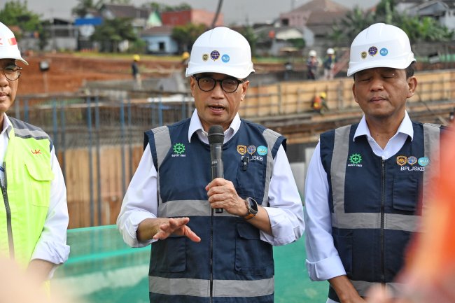 Progres Pembangunan Pusat Pengujian dan Sertifikasi Kendaraan Bermotor Bekasi Capai 50 Persen