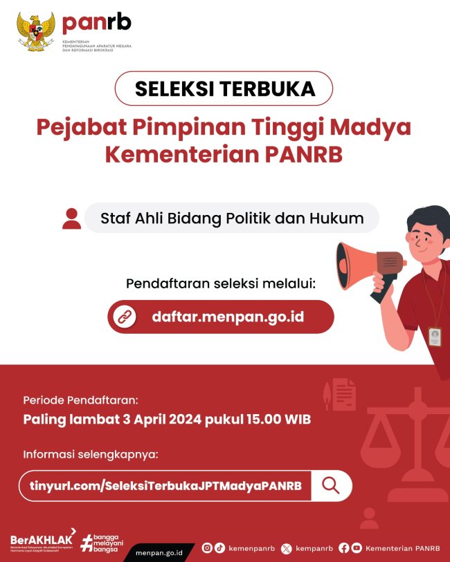Kementerian PANRB Buka Peluang PNS Jadi Staf Ahli Menteri