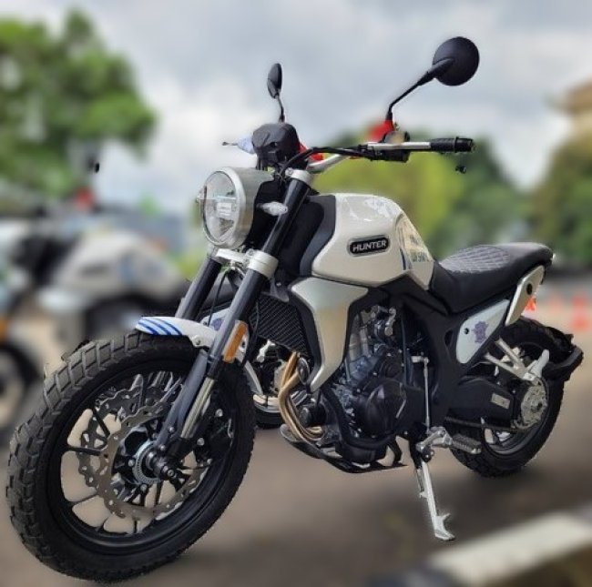 Hunter Scrambler SK500 Jadi Motor Uji Tes SIM C1, Ini Spesifikasinya