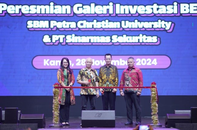 SimInvest Resmikan  Galeri Investasi di Petra Christian University Surabaya