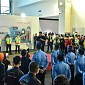 Erick Thohir dan Ratusan Personel Bandara Soekarno-Hatta Teriakkan Yel-yel Penyemangat Untuk Layani Pemudik Pada Angleb 2022