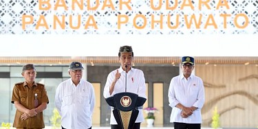 Telan Biaya Rp473 Miliar, Jokowi Resmikan Bandara Panua Pohuwato di Gorontalo